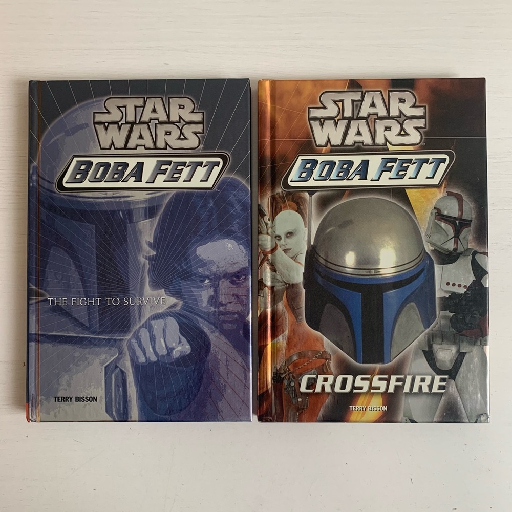 Star Wars Boba Fett Kids Chapter Books Hardcover Lot of 2